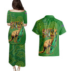 australia-surf-couples-matching-puletasi-dress-and-hawaiian-shirt-2023-happy-kangaroo-indigenous-artsy