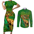 australia-surf-couples-matching-short-sleeve-bodycon-dress-and-long-sleeve-button-shirts-2023-happy-kangaroo-indigenous-artsy