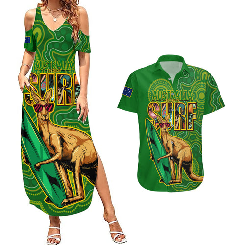 australia-surf-couples-matching-summer-maxi-dress-and-hawaiian-shirt-2023-happy-kangaroo-indigenous-artsy