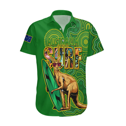 australia-surf-hawaiian-shirt-2023-happy-kangaroo-indigenous-artsy