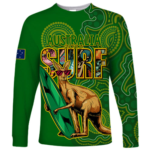 australia-surf-long-sleeve-shirt-2023-happy-kangaroo-indigenous-artsy