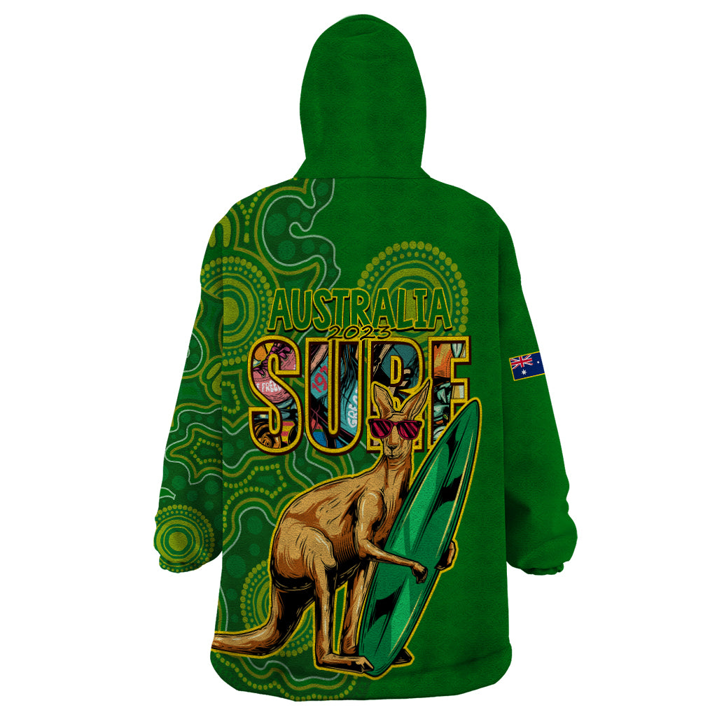 australia-surf-wearable-blanket-hoodie-2023-happy-kangaroo-indigenous-artsy