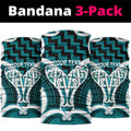 Aotearoa Atua Tangaroa Personalised Neck Gaiter God Of The Sea Maori Whale Tail Cyan