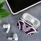 Aotearoa Atua Tangaroa Personalised AirPods Case God Of The Sea Maori Whale Tail Purple