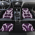 Aotearoa Atua Tangaroa Personalised Car Mats God Of The Sea Maori Whale Tail Purple