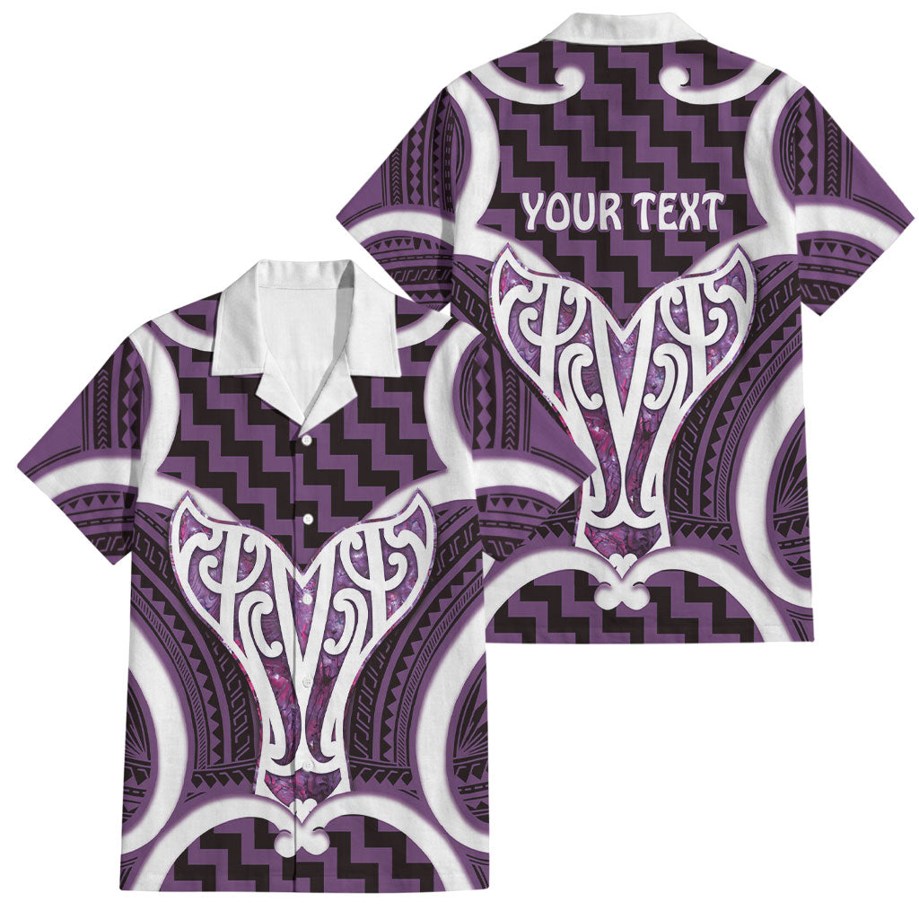 Aotearoa Atua Tangaroa Personalised Family Matching Tank Maxi Dress and Hawaiian Shirt God Of The Sea Maori Whale Tail Purple