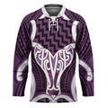 Aotearoa Atua Tangaroa Personalised Hockey Jersey God Of The Sea Maori Whale Tail Purple