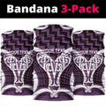 Aotearoa Atua Tangaroa Personalised Neck Gaiter God Of The Sea Maori Whale Tail Purple