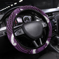 Aotearoa Atua Tangaroa Steering Wheel Cover God Of The Sea Maori Whale Tail Purple