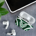 Aotearoa Atua Tangaroa Personalised AirPods Case God Of The Sea Maori Whale Tail Green