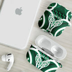 Aotearoa Atua Tangaroa Personalised AirPods Case God Of The Sea Maori Whale Tail Green