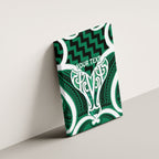 Aotearoa Atua Tangaroa Personalised Canvas Wall Art God Of The Sea Maori Whale Tail Green