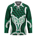 Aotearoa Atua Tangaroa Personalised Hockey Jersey God Of The Sea Maori Whale Tail Green
