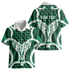 Aotearoa Atua Tangaroa Personalised Kid Hawaiian Shirt God Of The Sea Maori Whale Tail Green