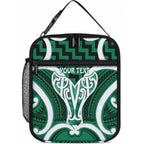 Aotearoa Atua Tangaroa Personalised Lunch Bag God Of The Sea Maori Whale Tail Green