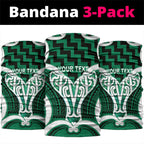 Aotearoa Atua Tangaroa Personalised Neck Gaiter God Of The Sea Maori Whale Tail Green
