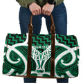Aotearoa Atua Tangaroa Personalised Travel Bag God Of The Sea Maori Whale Tail Green
