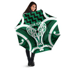 Aotearoa Atua Tangaroa Personalised Umbrella God Of The Sea Maori Whale Tail Green