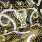 Aotearoa Atua Tangaroa Personalised Back Car Seat Cover God Of The Sea Maori Whale Tail Yellow