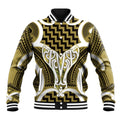 Aotearoa Atua Tangaroa Personalised Baseball Jacket God Of The Sea Maori Whale Tail Yellow