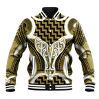 Aotearoa Atua Tangaroa Personalised Baseball Jacket God Of The Sea Maori Whale Tail Yellow