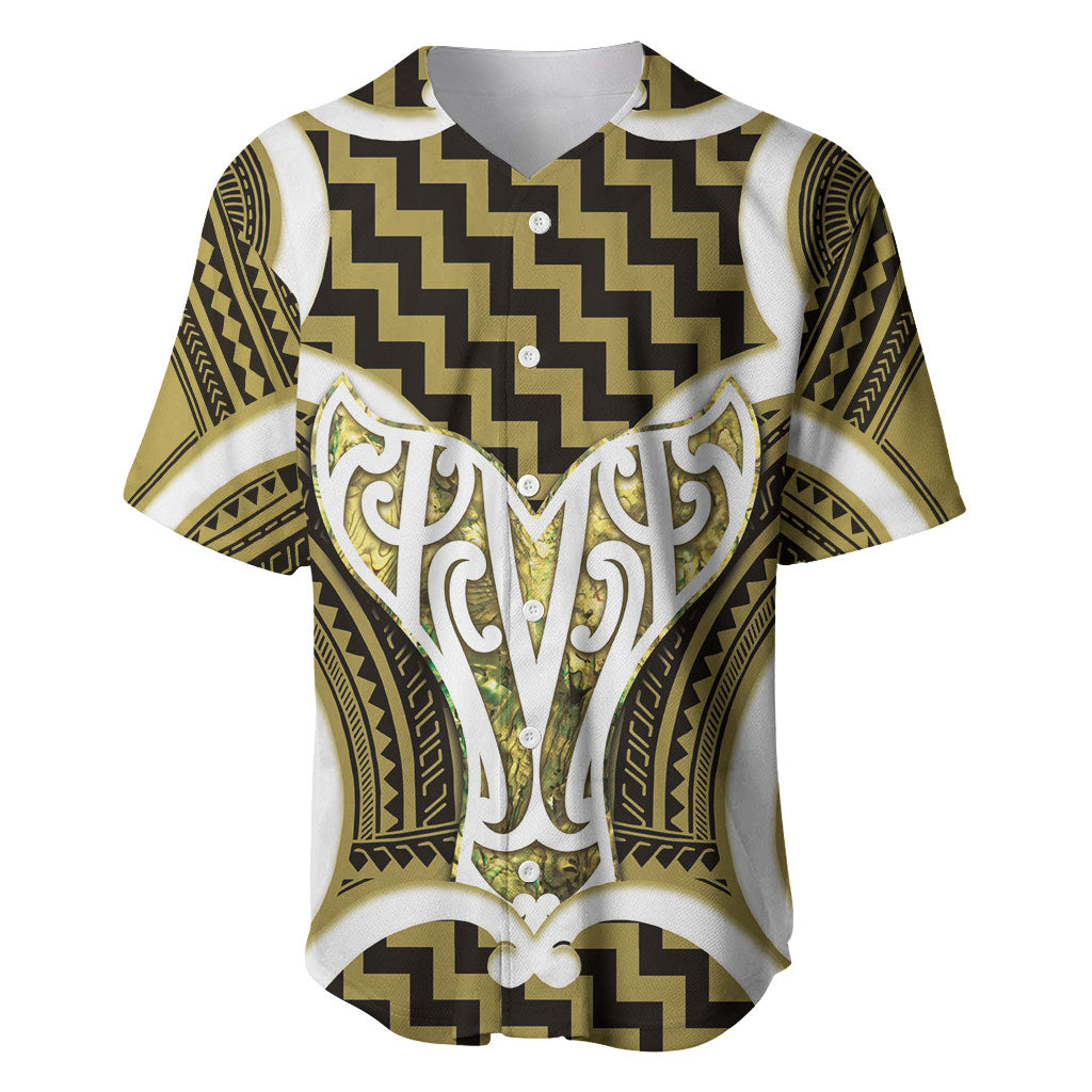 Aotearoa Atua Tangaroa Personalised Baseball Jersey God Of The Sea Maori Whale Tail Yellow