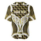 Aotearoa Atua Tangaroa Personalised Baseball Jersey God Of The Sea Maori Whale Tail Yellow