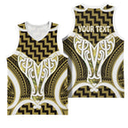 Aotearoa Atua Tangaroa Personalised Basketball Jersey God Of The Sea Maori Whale Tail Yellow