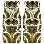 Aotearoa Atua Tangaroa Personalised Car Mats God Of The Sea Maori Whale Tail Yellow