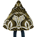 Aotearoa Atua Tangaroa Personalised Cloak God Of The Sea Maori Whale Tail Yellow