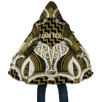 Aotearoa Atua Tangaroa Personalised Cloak God Of The Sea Maori Whale Tail Yellow