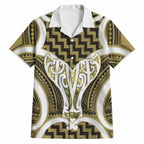 Aotearoa Atua Tangaroa Personalised Hawaiian Shirt God Of The Sea Maori Whale Tail Yellow