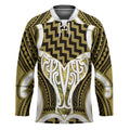 Aotearoa Atua Tangaroa Personalised Hockey Jersey God Of The Sea Maori Whale Tail Yellow