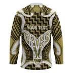 Aotearoa Atua Tangaroa Personalised Hockey Jersey God Of The Sea Maori Whale Tail Yellow