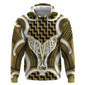 Aotearoa Atua Tangaroa Personalised Hoodie God Of The Sea Maori Whale Tail Yellow