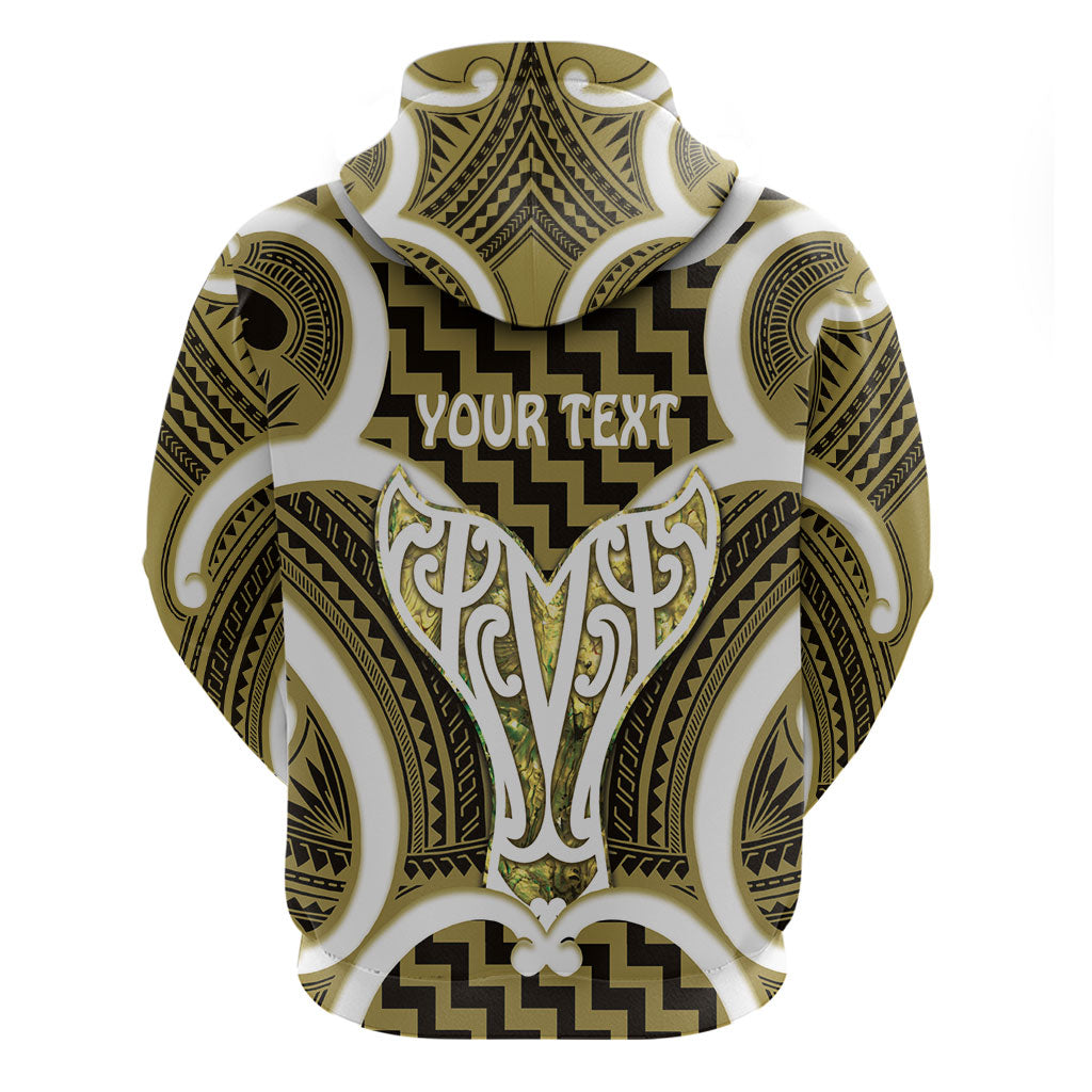 Aotearoa Atua Tangaroa Personalised Hoodie God Of The Sea Maori Whale Tail Yellow