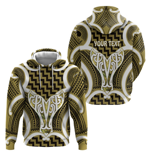 Aotearoa Atua Tangaroa Personalised Hoodie God Of The Sea Maori Whale Tail Yellow