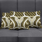 Aotearoa Atua Tangaroa Personalised Pillow Cover God Of The Sea Maori Whale Tail Yellow