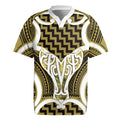 Aotearoa Atua Tangaroa Personalised Rugby Jersey God Of The Sea Maori Whale Tail Yellow