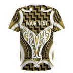 Aotearoa Atua Tangaroa Personalised Rugby Jersey God Of The Sea Maori Whale Tail Yellow