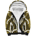 Aotearoa Atua Tangaroa Personalised Sherpa Hoodie God Of The Sea Maori Whale Tail Yellow