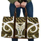 Aotearoa Atua Tangaroa Personalised Travel Bag God Of The Sea Maori Whale Tail Yellow