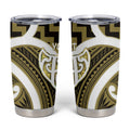 Aotearoa Atua Tangaroa Personalised Tumbler Cup God Of The Sea Maori Whale Tail Yellow
