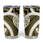 Aotearoa Atua Tangaroa Personalised Tumbler Cup God Of The Sea Maori Whale Tail Yellow