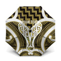 Aotearoa Atua Tangaroa Personalised Umbrella God Of The Sea Maori Whale Tail Yellow