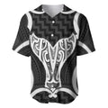 Aotearoa Atua Tangaroa Personalised Baseball Jersey God Of The Sea Maori Whale Tail Black