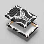 Aotearoa Atua Tangaroa Personalised Canvas Wall Art God Of The Sea Maori Whale Tail Black