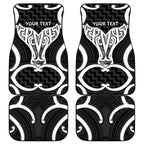 Aotearoa Atua Tangaroa Personalised Car Mats God Of The Sea Maori Whale Tail Black