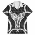 Aotearoa Atua Tangaroa Personalised Hawaiian Shirt God Of The Sea Maori Whale Tail Black