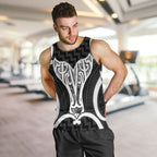 Aotearoa Atua Tangaroa Personalised Men Tank Top God Of The Sea Maori Whale Tail Black
